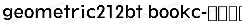 geometric212bt bookc字体转换